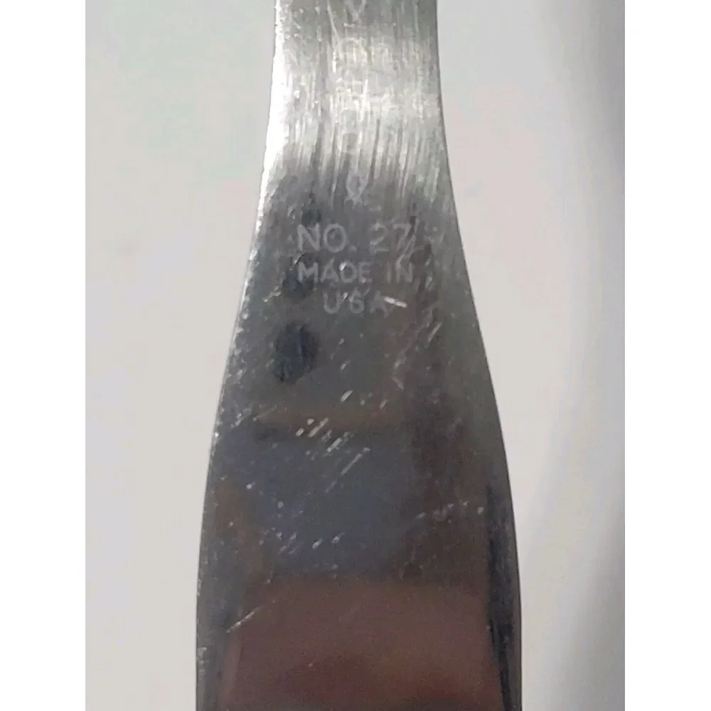 Cutco Carving Turning Fork No 27 Brown Wood Handle Made in USA - Picture 10 of 14